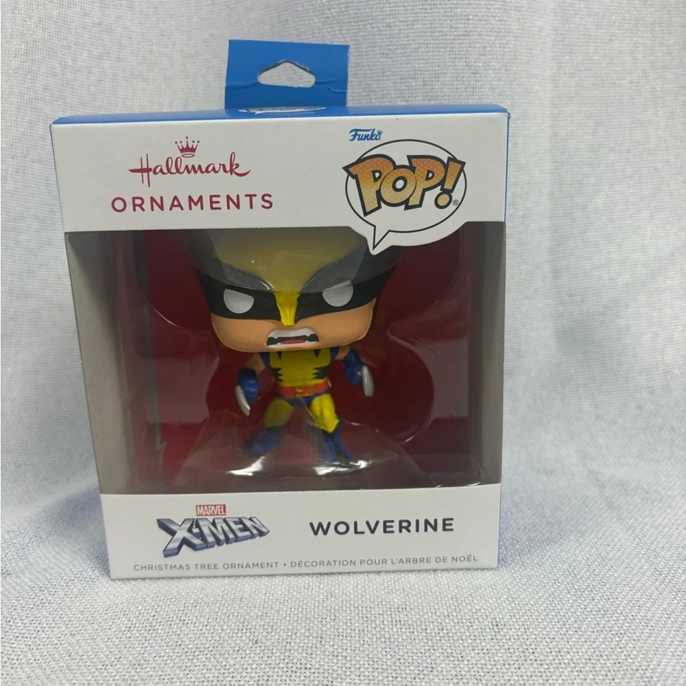 Hallmark Marvel Yellow and Blue Wolverine Pop Ornament XMen Funko NIB